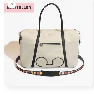 Freshly Picked Cream and Black Diaper Bag